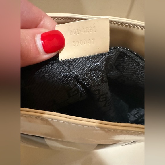 GUCCI Sherry Line Shoulder Bag Canvas Patent leather White - Picture 12 of 12